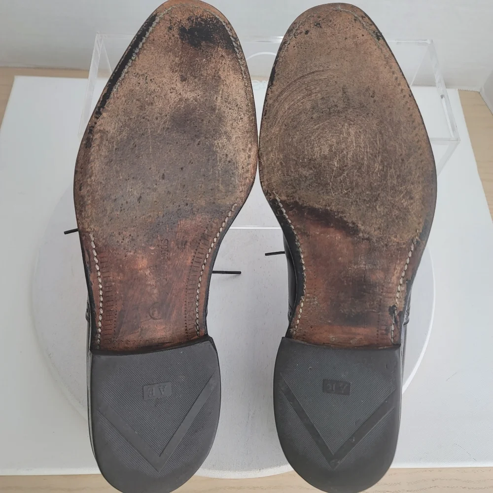 Allen Edmonds Danbury Black Leather Oxfords Men's Dress Shoes Size 9C